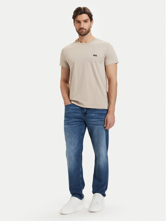 BOSS BOSS Tričko 50531401 Svetlo béžová Regular Fit