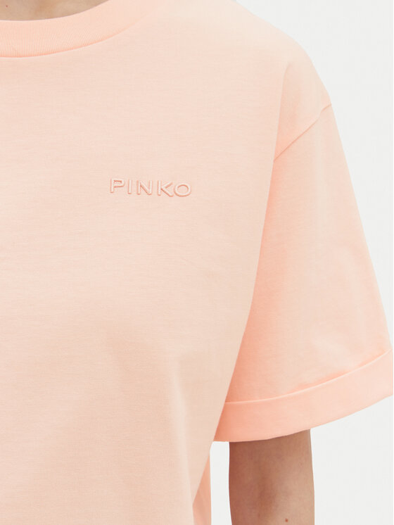PINKO PINKO T-Shirt 104882 A2HN Korálová Regular Fit