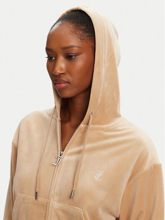 Juicy Couture Juicy Couture Світшот Iccle JCWAS125308 Бежевий Loose Fit