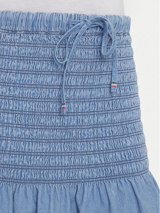 Tommy Jeans Tommy Jeans Mini krilo DW0DW20273 Modra Regular Fit