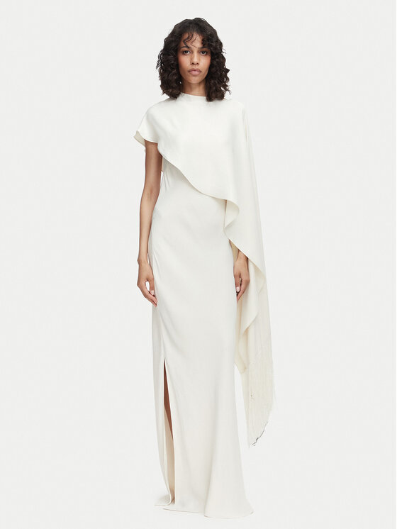 ACCESS FASHION ACCESS FASHION Rochie de seară 63-3304-875 Crem Slim Fit