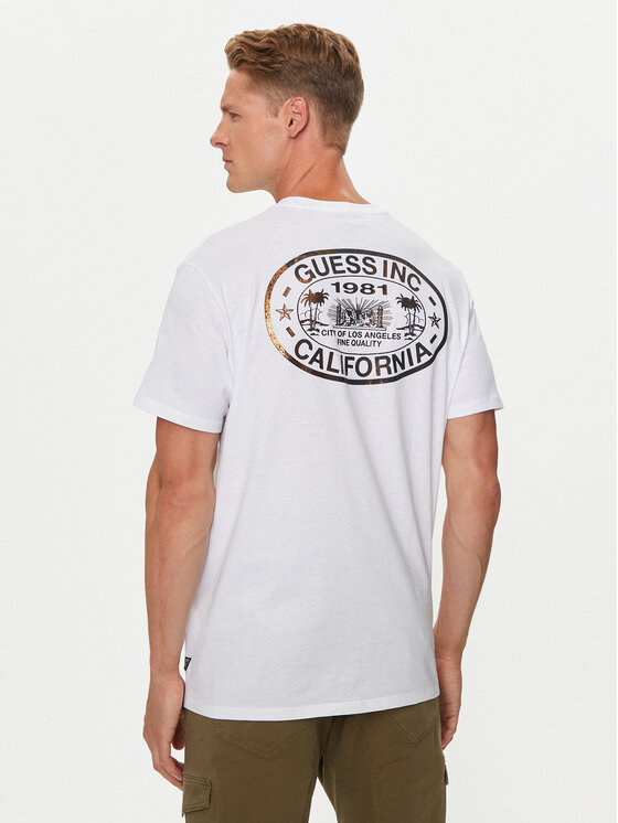 Guess Guess T-Shirt M4YI92 K9RM1 Λευκό Regular Fit