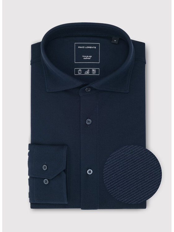 Pako Lorente Pako Lorente Koszula P26WF-1X-015 Granatowy Classic Fit