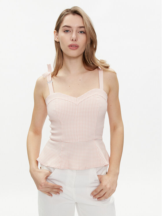 Guess Top W4GH37 WG492 Ružičasta Regular Fit