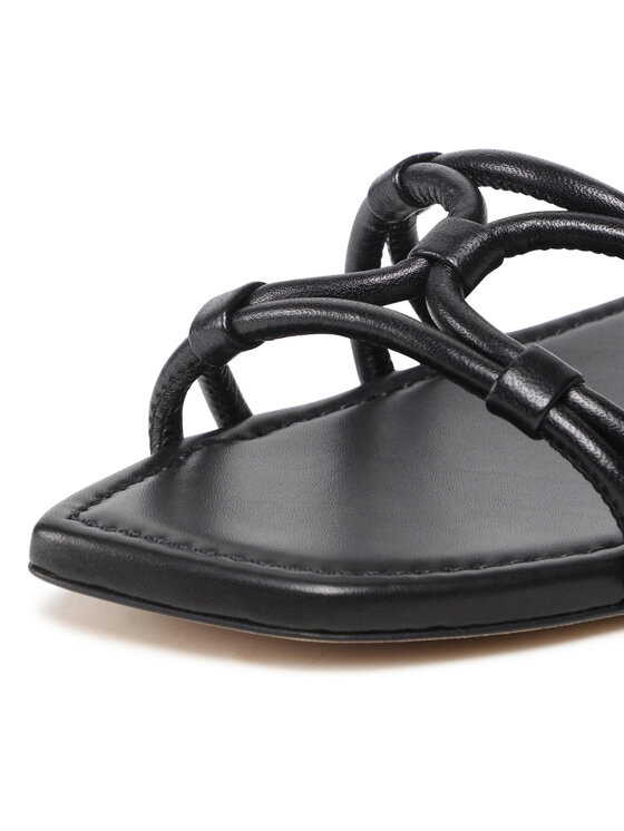 Stuart Weitzman Stuart Weitzman Şlapi Wovenknotslidesandal SA616 Negru