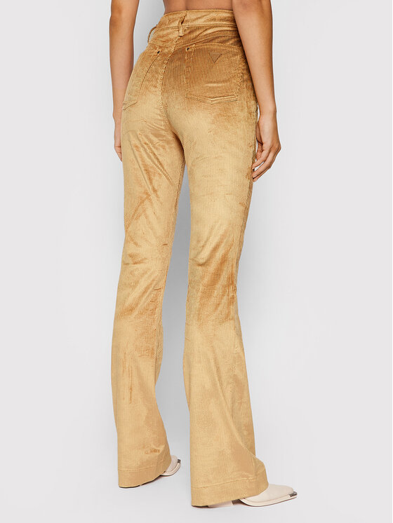 Pantaloni di tessuto W1BA63 WE5Y0 Marrone Flare