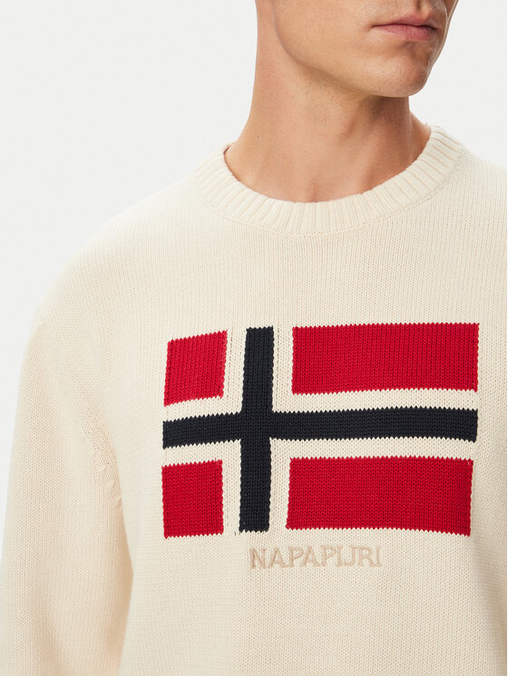Napapijri Napapijri Pullover D-Mura C NP0A891U Creme Regular Fit