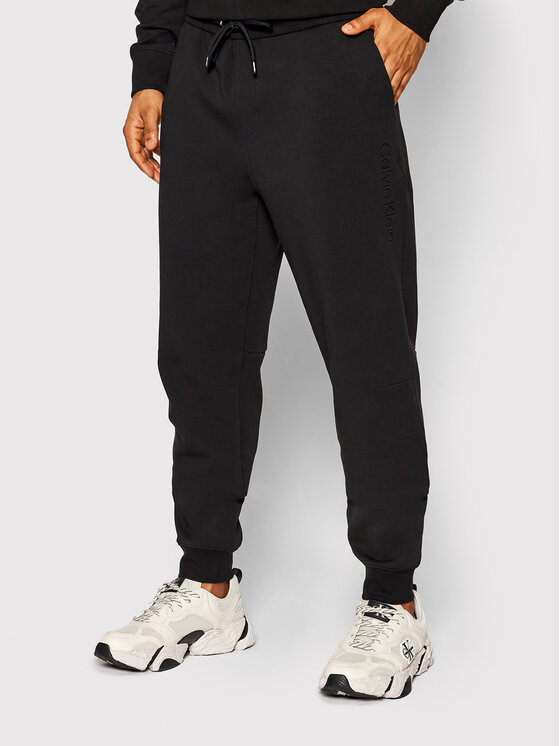 Pantaloni da tuta Debossed Logo K10K108047 Nero