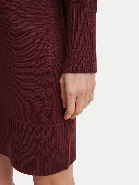 BOSS BOSS Rochie tricotată 50569849 Vișiniu Regular Fit