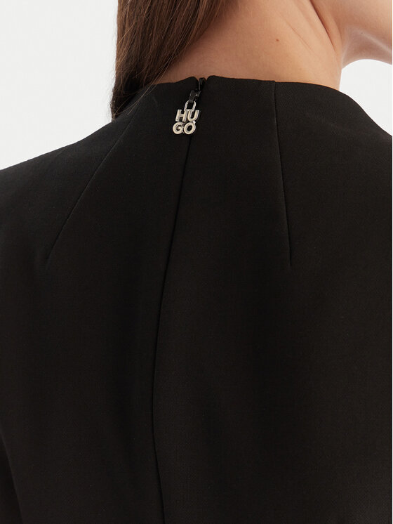 HUGO HUGO Коктейльна сукня Kelendi 50547655 Чорний Slim Fit