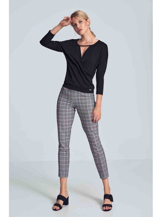 FIGL FIGL Blúzka M710 Čierna Regular Fit