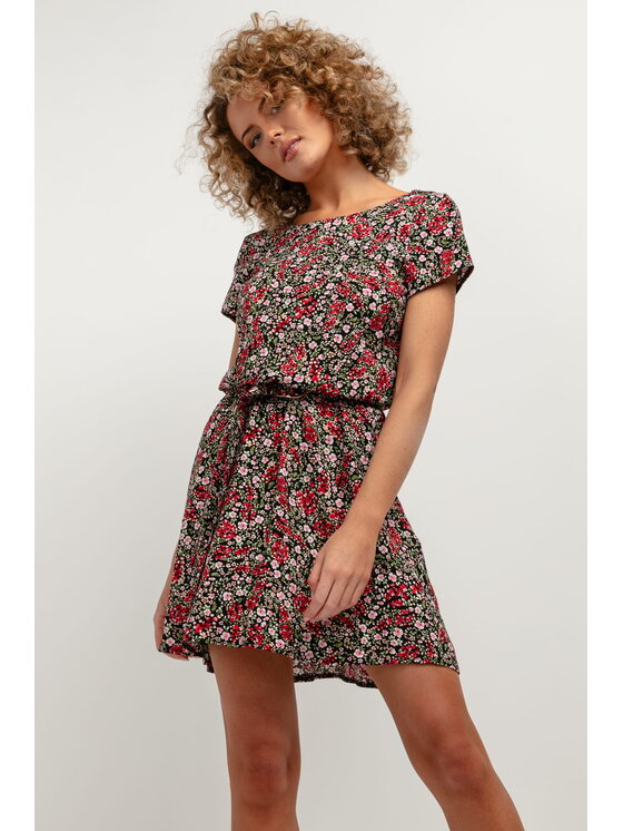 Tessita Tessita Sukienka koktajlowa T390 Czarny A-Line Fit