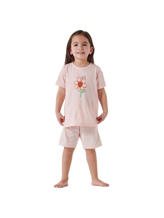 SCHIESSER SCHIESSER Piżama 25058 Różowy Comfort Fit
