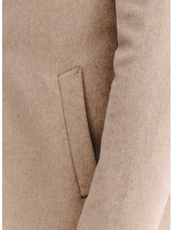 Pako Lorente Pako Lorente Płaszcz wełniany P25WF-7X-020 Beżowy Classic Fit