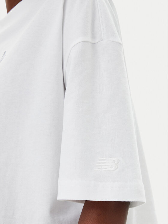 New Balance New Balance Тишърт WT51935 Бял Oversize