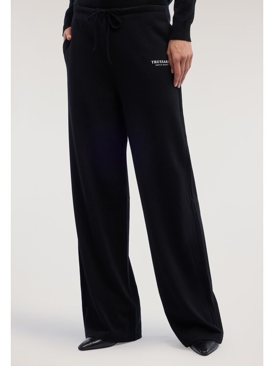 Trussardi Trussardi Spodnie materiałowe P8136000035N033 Czarny Regular Fit