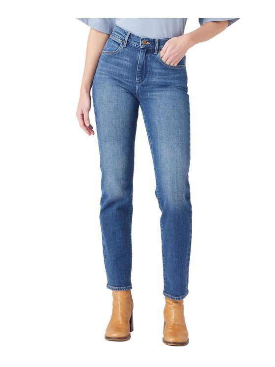 Wrangler Wrangler Jeansy W26RJX386 Niebieski Straight Leg
