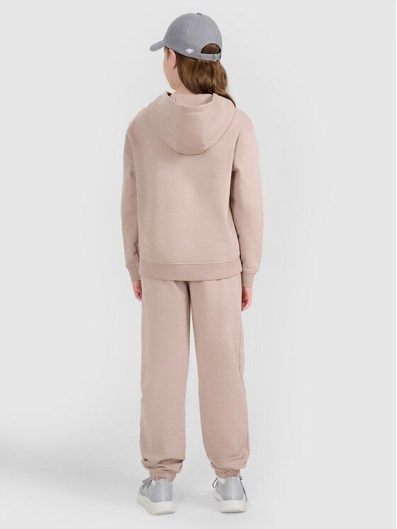 4F 4F Spodnie dresowe BASIC+ Beżowy Regular Fit
