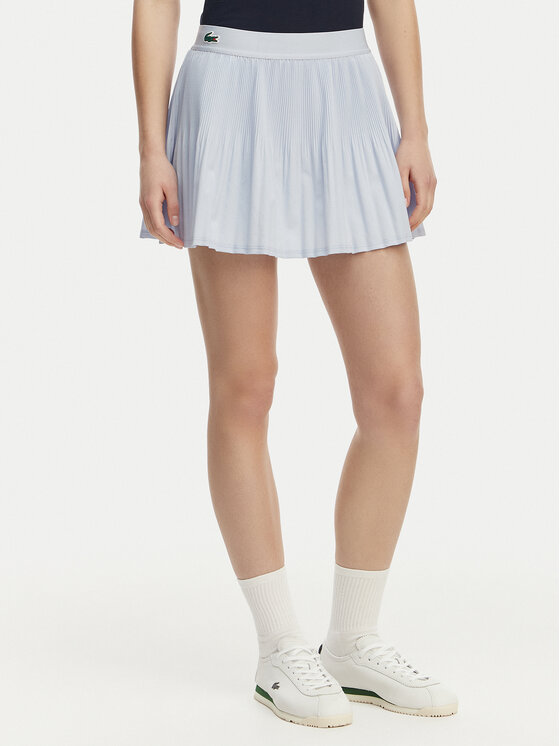 Lacoste Lacoste Fustă tenis JF9990 Albastru deschis Regular Fit