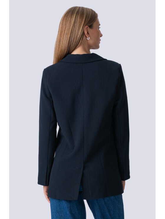 TeeShoppen TeeShoppen Marynarka 'Oversized Collection' Granatowy Regular Fit