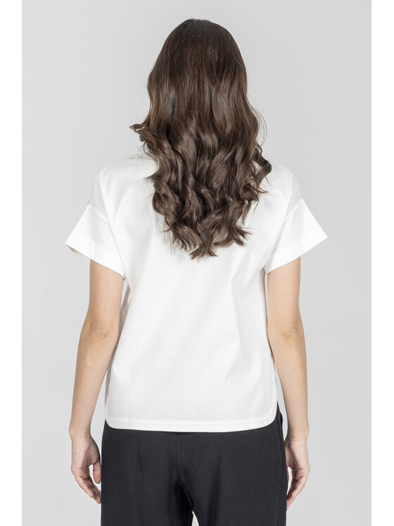 Deni Cler Milano Deni Cler Milano T-Shirt T-DC-T212-F2-10-11-1 Biały Regular Fit