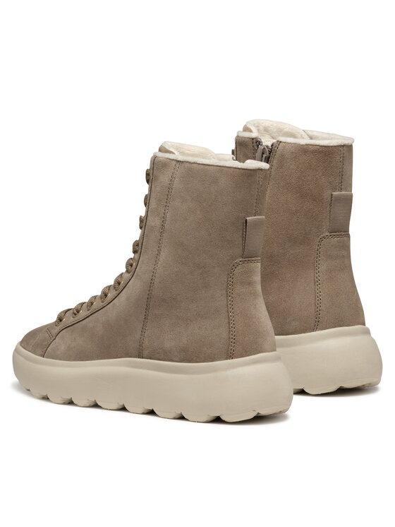 Geox Geox Polokozačky D Spherica Ec4.1 D36TCD 00020 C6029 Hnědá