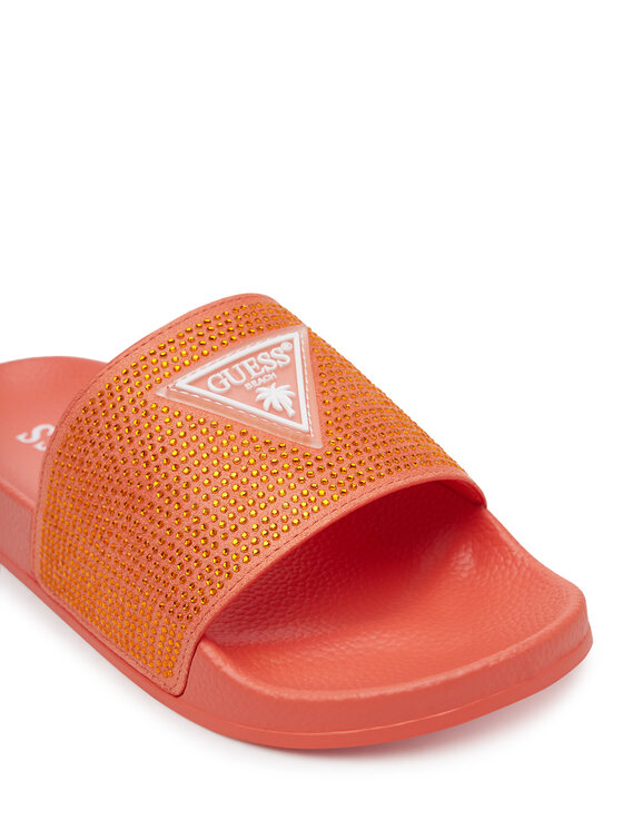 Guess Guess Klapki E4GZ25BB00F Pomarańczowy