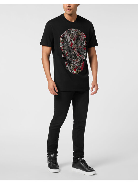 PHILIPP PLEIN PHILIPP PLEIN T-Shirt 26235 Czarny Regular Fit
