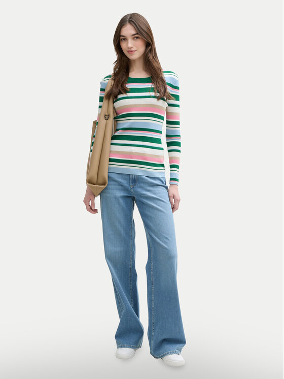 Tom Tailor Denim Tom Tailor Denim Светр 1045615 Кольоровий Slim Fit