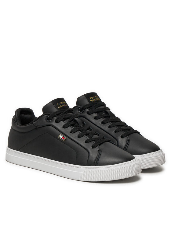 Tommy Hilfiger Tommy Hilfiger Sneakersy Icon Court Sneaker Flag FW0FW08327 Czarny