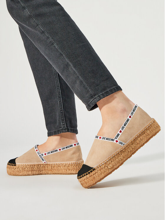 LOVE MOSCHINO LOVE MOSCHINO Espadryle JA10553G0IIG0131 Beżowy