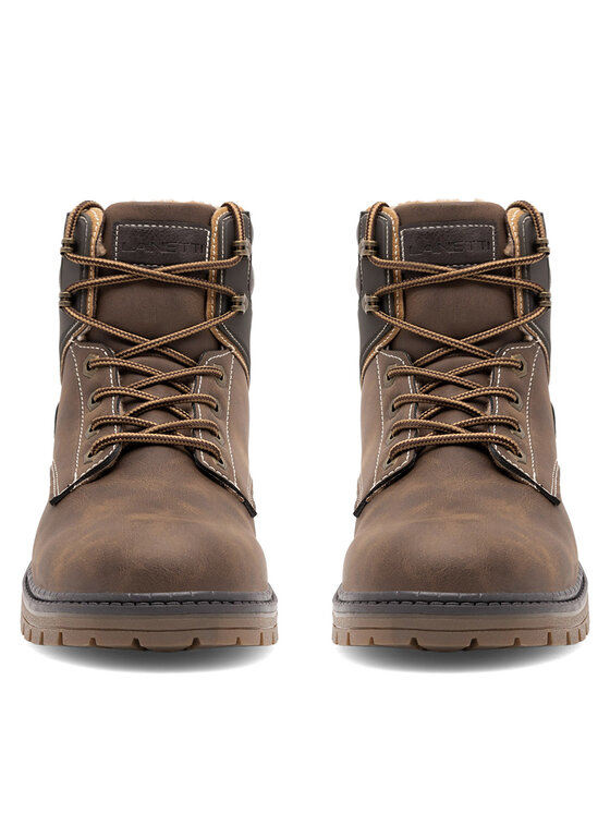 Lanetti Lanetti Schnürschuhe VS21M2019-3 Braun