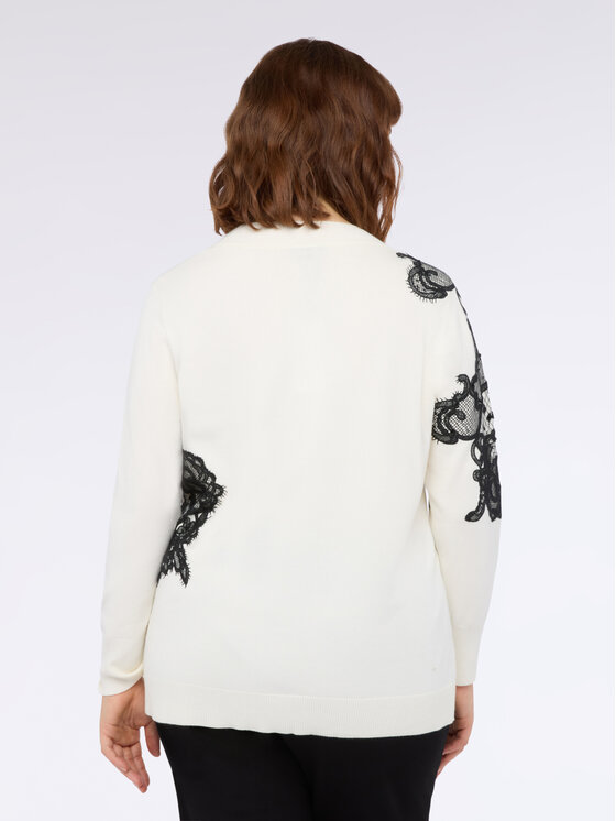 Fiorella Rubino Fiorella Rubino Maglione M696L008073N011 Bianco Regular Fit