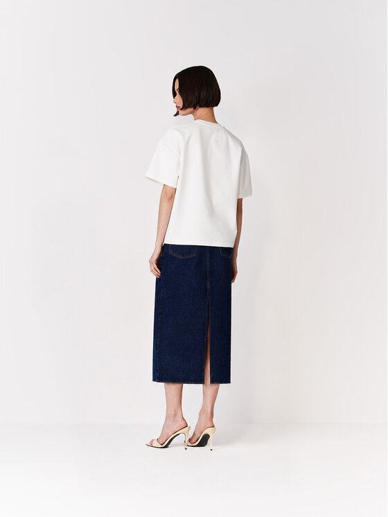 La Mania La Mania Maxi sukňa CRUZ Tmavomodrá Basic Fit
