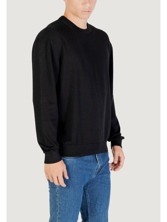 Armani Exchange Armani Exchange Sweter PULLOVER Czarny Over Fit