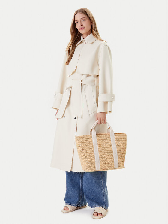 Tommy Hilfiger Tommy Hilfiger Kabelka Th Spring Logo Tote AW0AW17196 Béžová