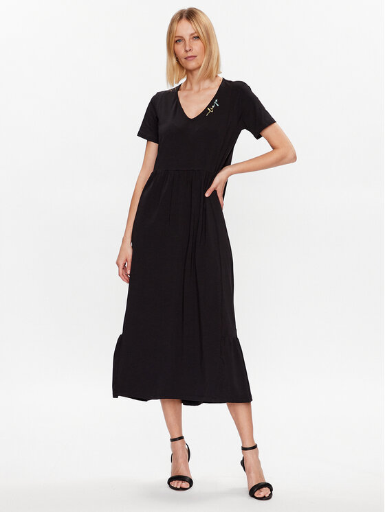 Liu Jo Sport Rochie de zi TA3165 JS088 Negru Relaxed Fit