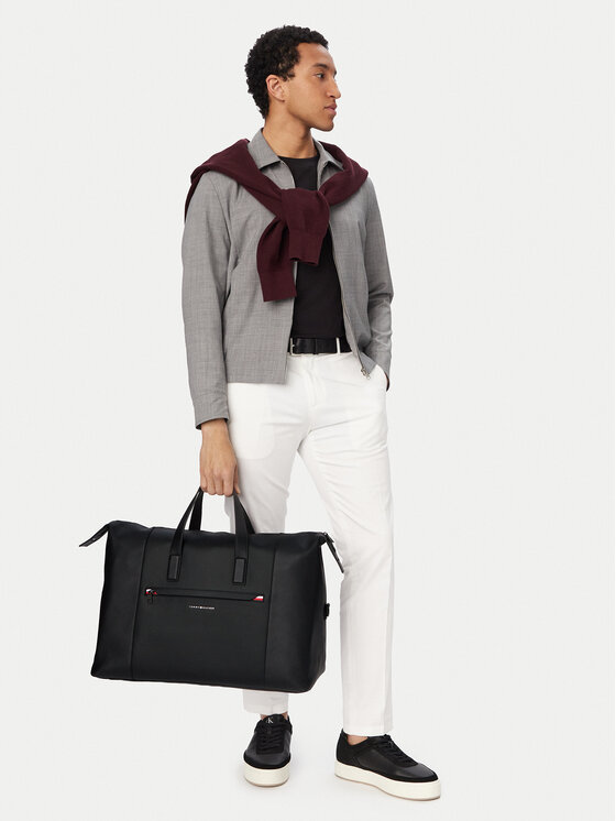 Tommy Hilfiger Tommy Hilfiger Pārnēsajamā soma Th Corp Duffle AM0AM14044 Melns