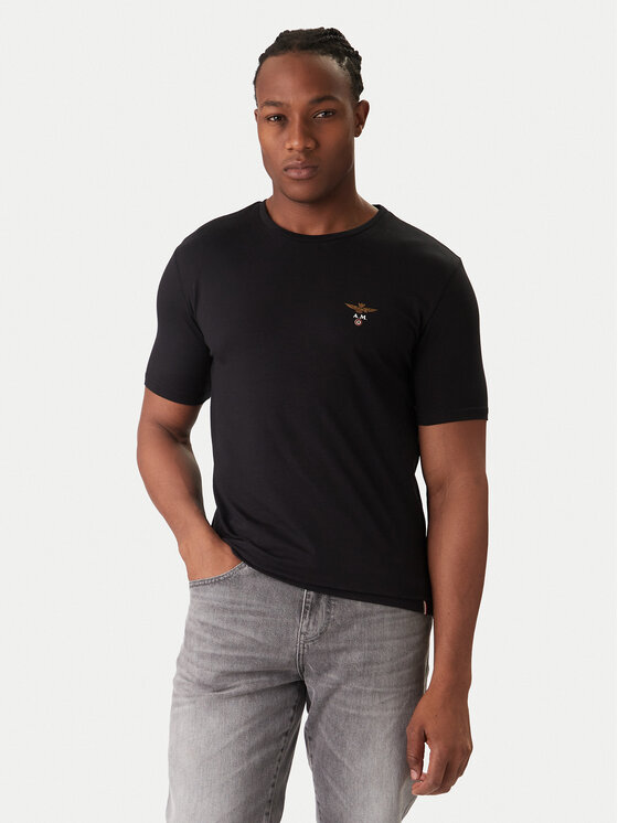 Aeronautica Militare Aeronautica Militare Póló szett AM1UTI001B Fekete Regular Fit