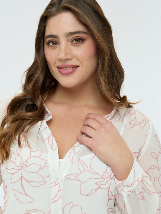 Fiorella Rubino Fiorella Rubino Koszula 5051T001455N0S1 Biały Regular Fit