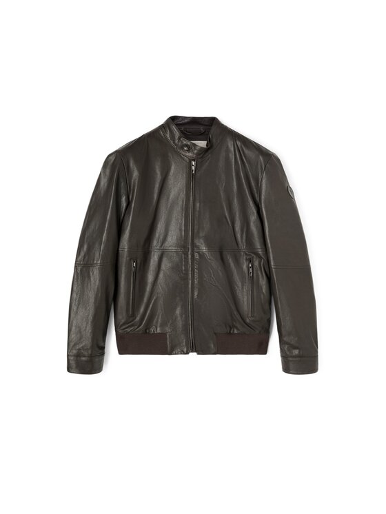 Trussardi Trussardi Giacca di pelle R349M000150N053 Marrone Regular Fit