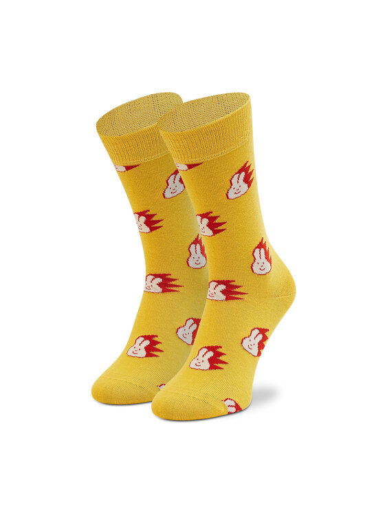 Happy Socks Ilgos Unisex Kojinės BUN01-2200 Geltona