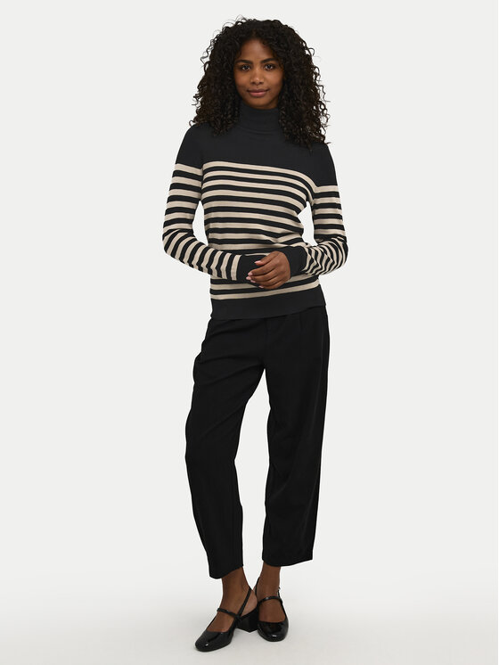 Kaffe Kaffe Rollkragenpullover 10509063 Schwarz Regular Fit