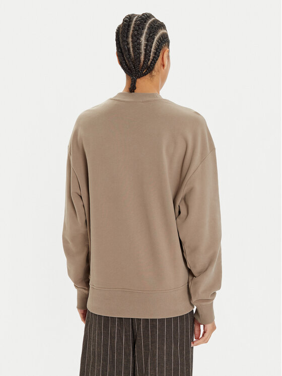 Calvin Klein Jeans Calvin Klein Jeans Pulóver Monologo J20J224177 Bézs Regular Fit