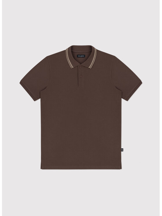 Pako Lorente Pako Lorente Polo P26WF-TX-004 Brązowy Regular Fit