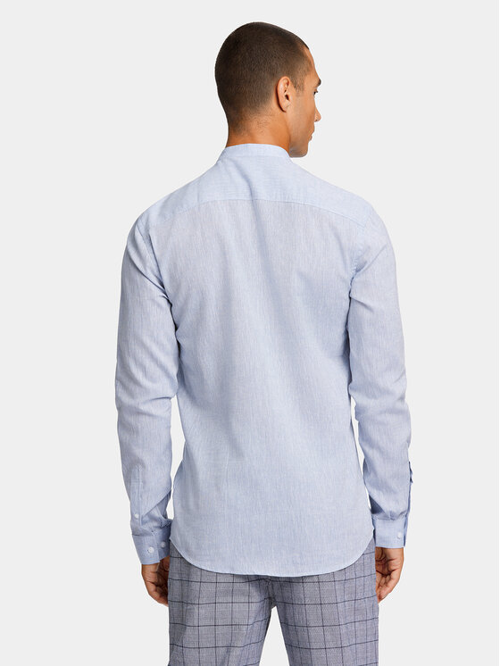 Lindbergh Lindbergh Košile 30-203344A Světle modrá Slim Fit