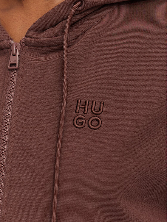 HUGO HUGO Mikina Dalfine 50535240 Hnedá Regular Fit