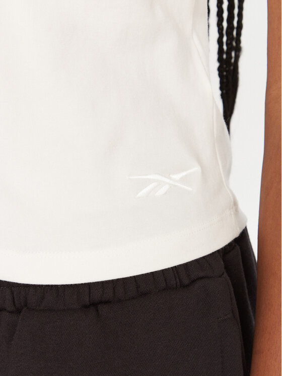 Reebok Reebok T-Shirt RK25309CCW Biały Slim Fit