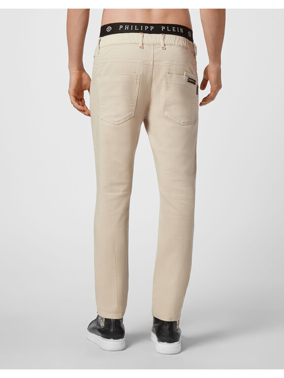 PHILIPP PLEIN PHILIPP PLEIN Jeansy 5415 Béžová Jogger Fit