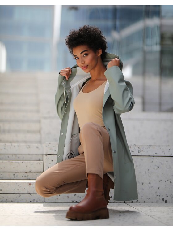 VANNSKJOLD VANNSKJOLD Kurtka przeciwdeszczowa ELEGANCE Khaki Classic Fit